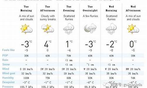 加拿大天气预报15天